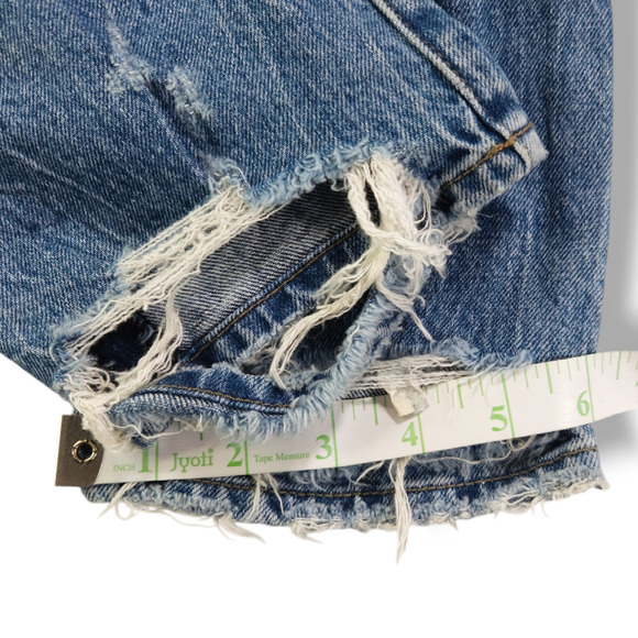 NWT Pistola Madi Embroidered Distressed Modern Slim Jeans Sz 27x27 Deep Sea Blue - Picture 12 of 13